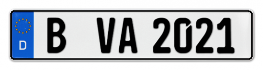 DIN-zertifizierte Kfz-Kennzeichen für Auto Fahrradträger Anhänger  offizielles Nummernschild offiziell 520x110 460x110 420x110 : :  Auto & Motorrad